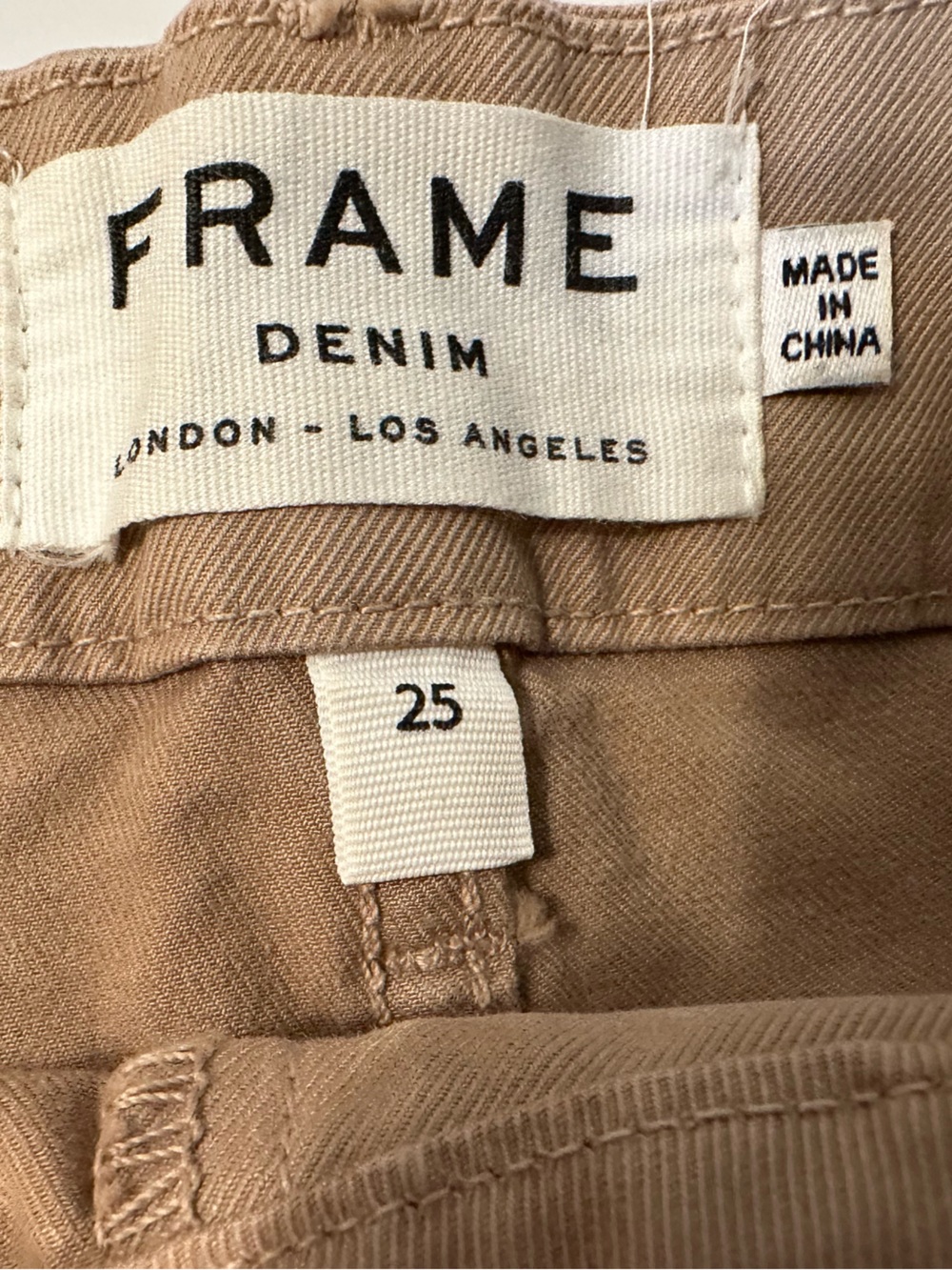 Frame Women's Tan Chino Shorts